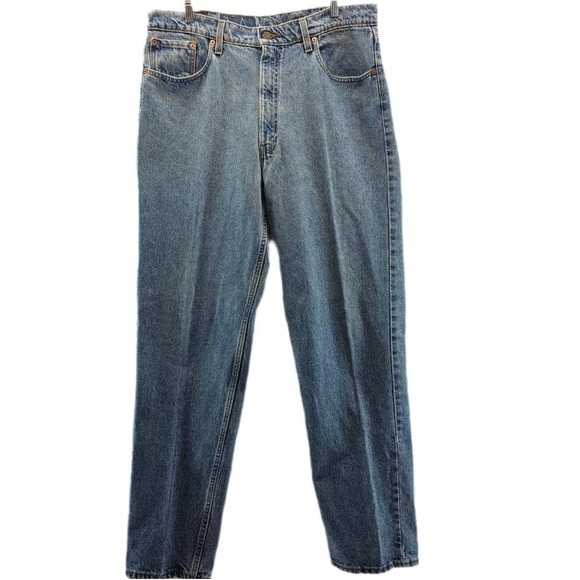 Vintage Levis 550 Jeans Mens 40x34 Blue Relaxed Fit Made USA Denim 90s Y2K - Picture 1 of 12